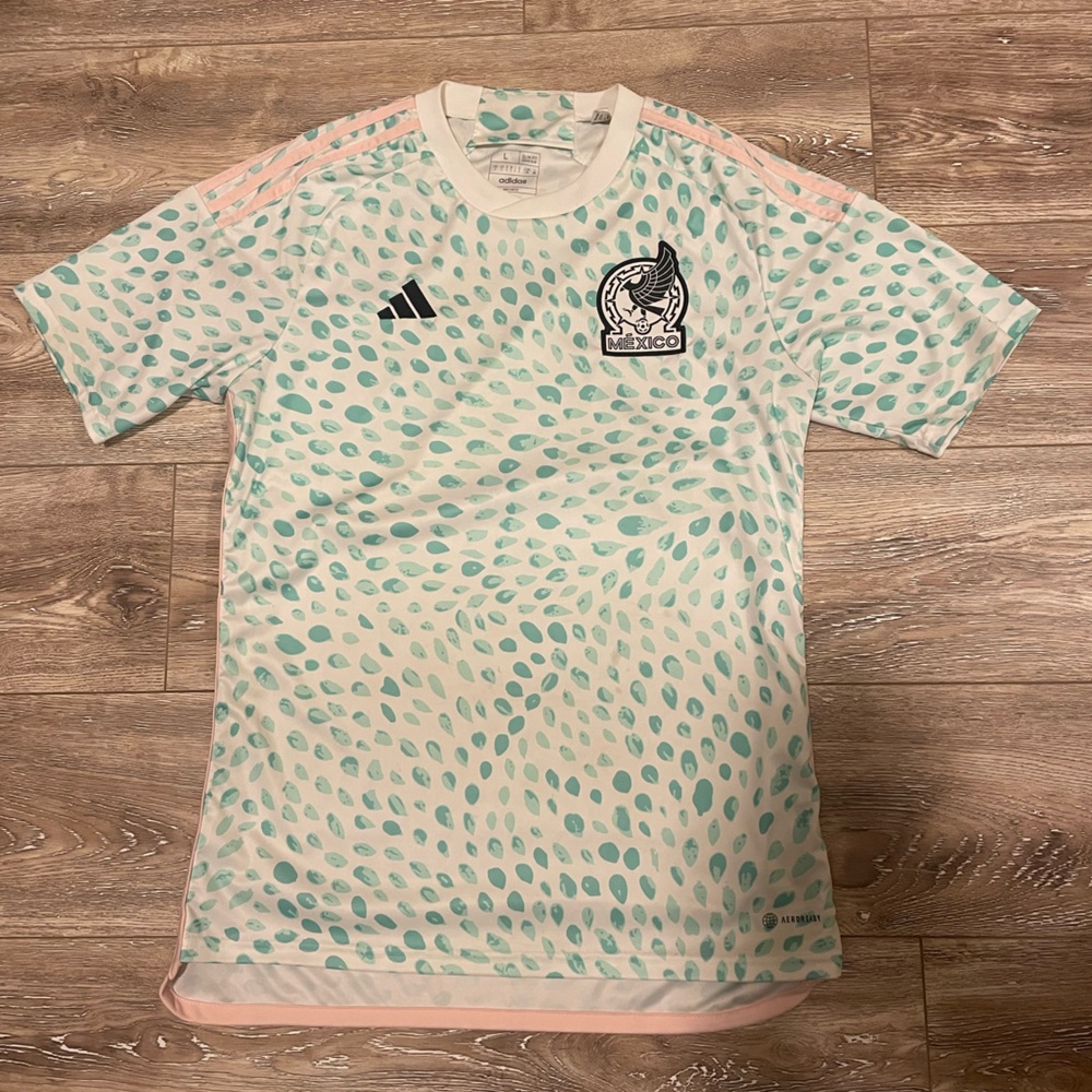 Women’s México National Team Jersey Mint and Pink